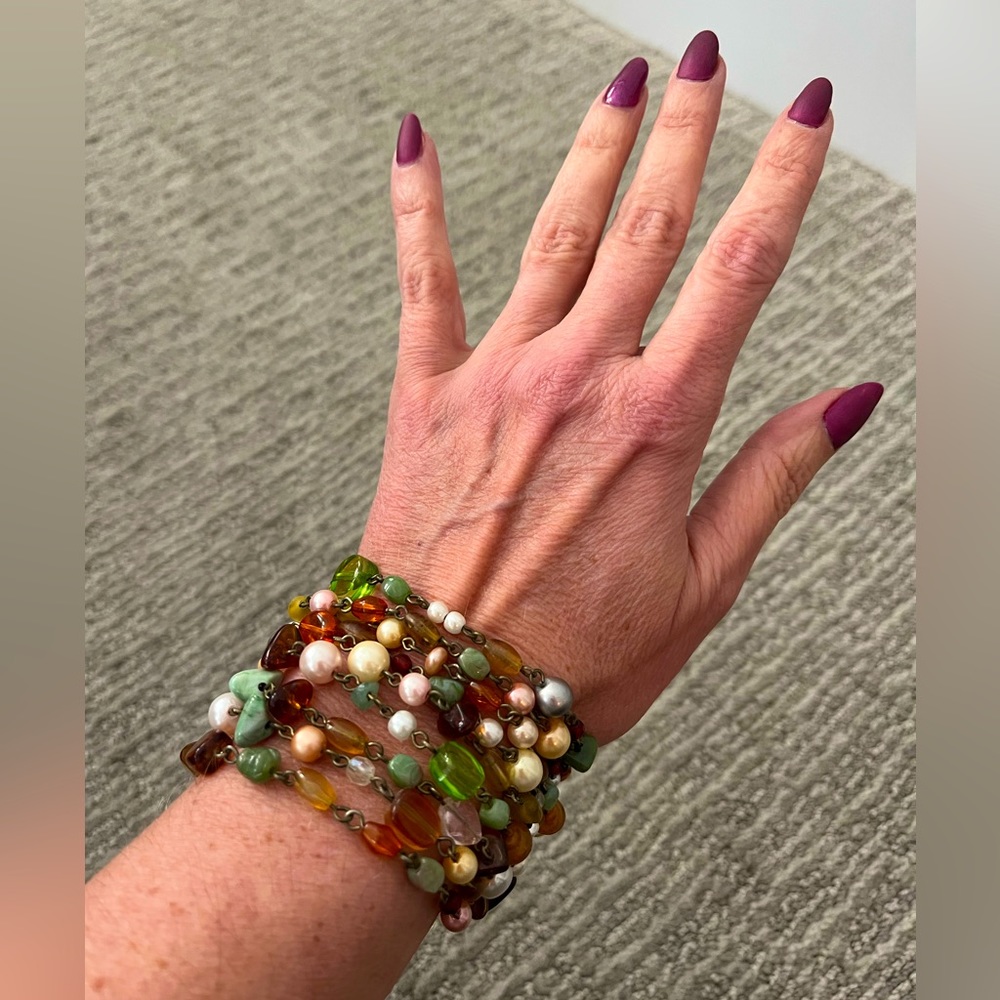 Multi colored bead bracelet